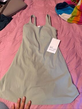 lululemon athletica Light Sage Green A-line Tank Dress
